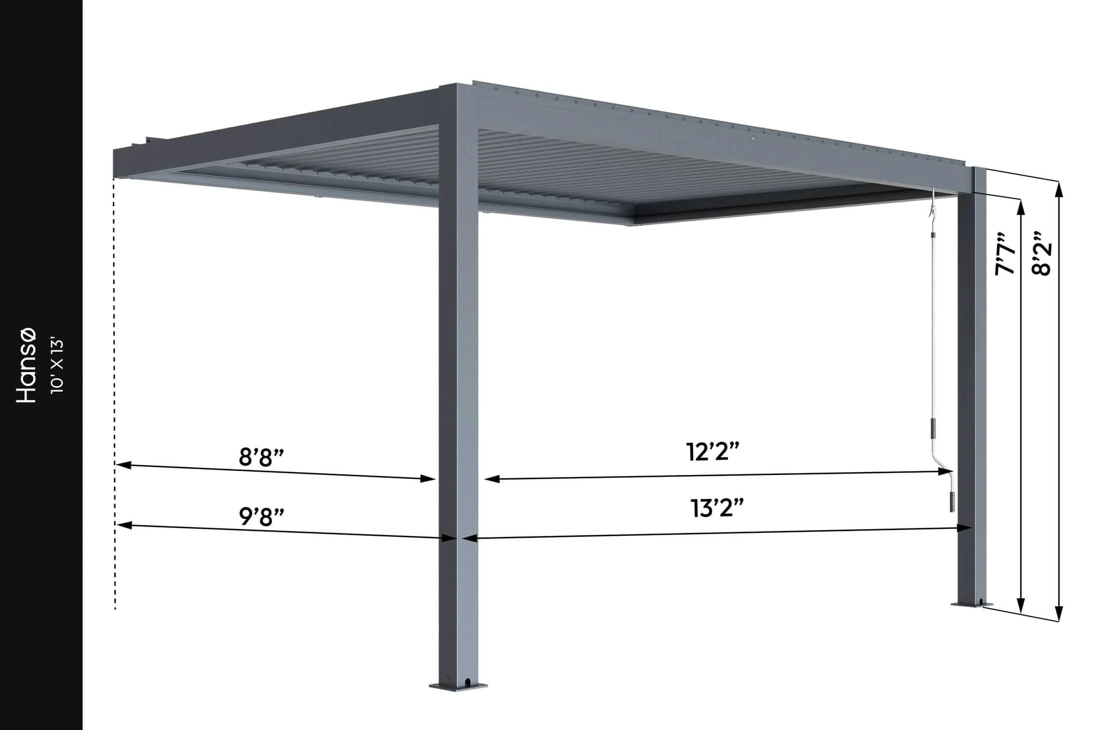 Hansø Aluminum Pergola Kit (B) - Image 31