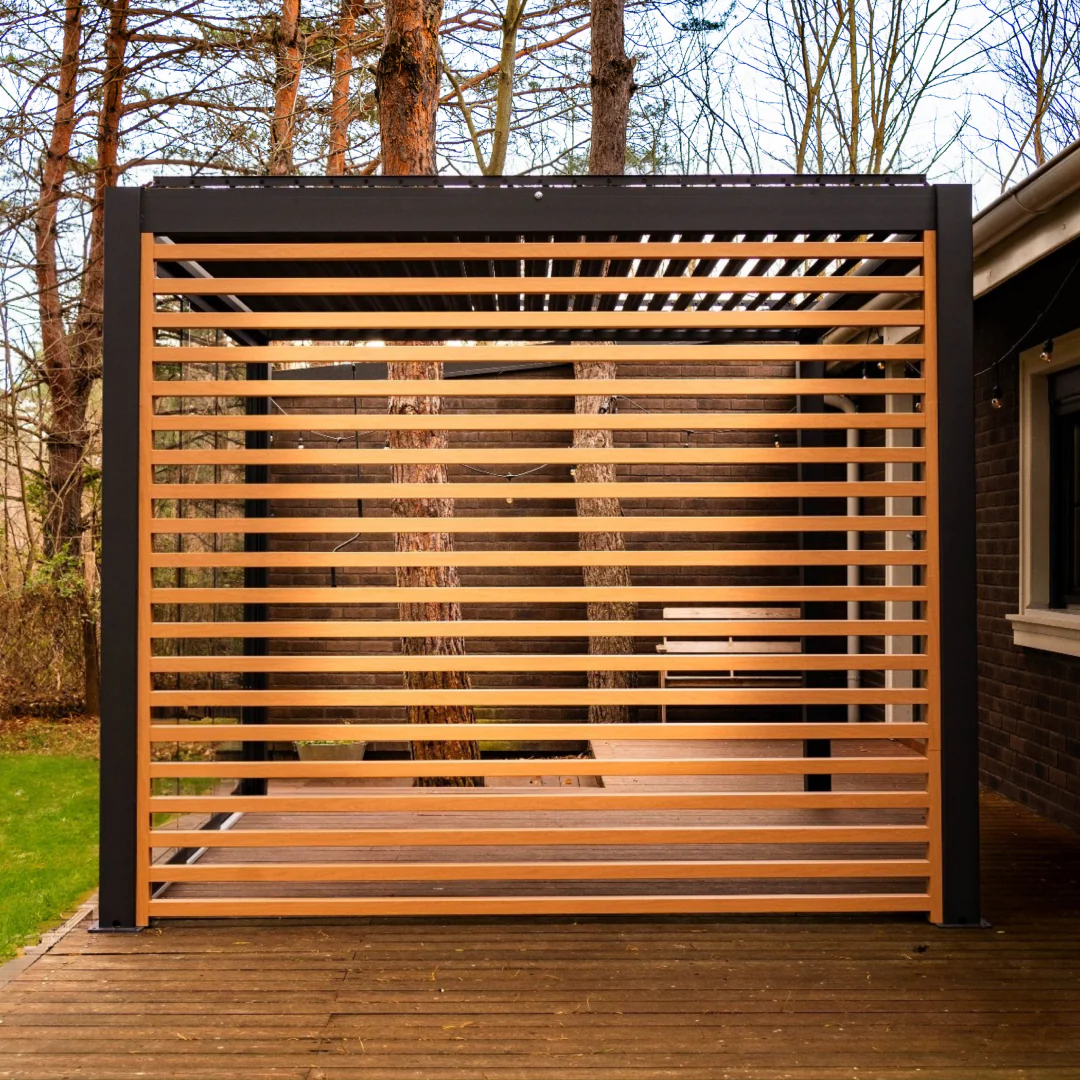 Aluminum Slats with Wood Grain Finish - Image 3