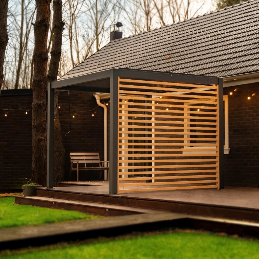 Aluminum Slats with Wood Grain Finish - Image 4