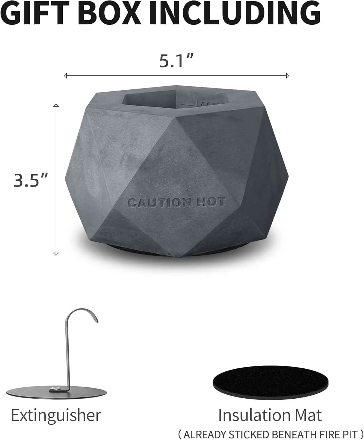 Hansø Tabletop Fire Pit - Image 3